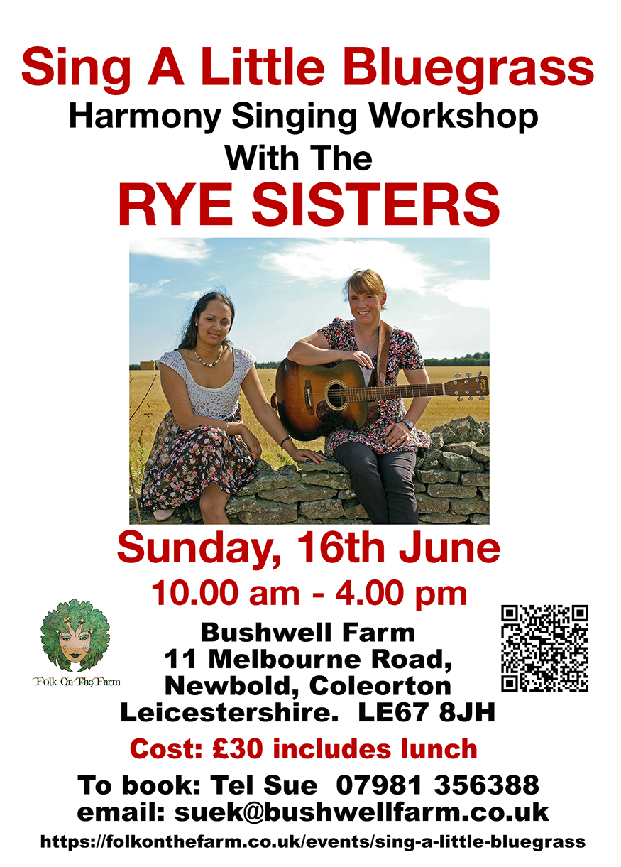 Bluegrass Harmony singing workshop with the Rye Sisters